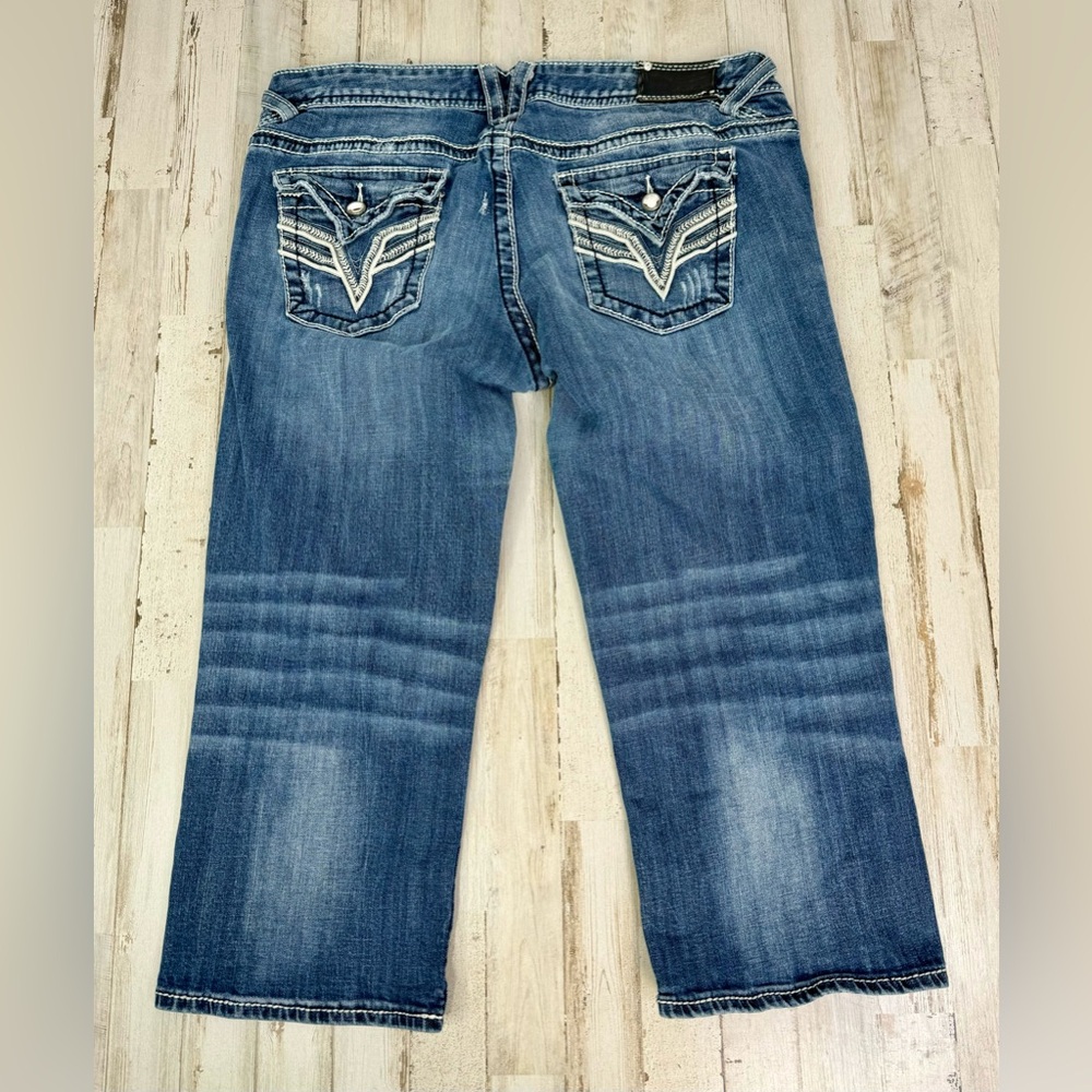 Vigoss Womens Capri The New York Jeans Blue 15/16(38x22.5)
